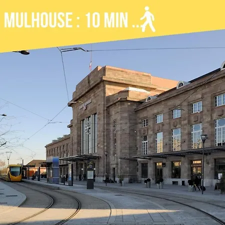 Port 10 Appartement 6 Pers Proche Gare Mulhouse Apartman *